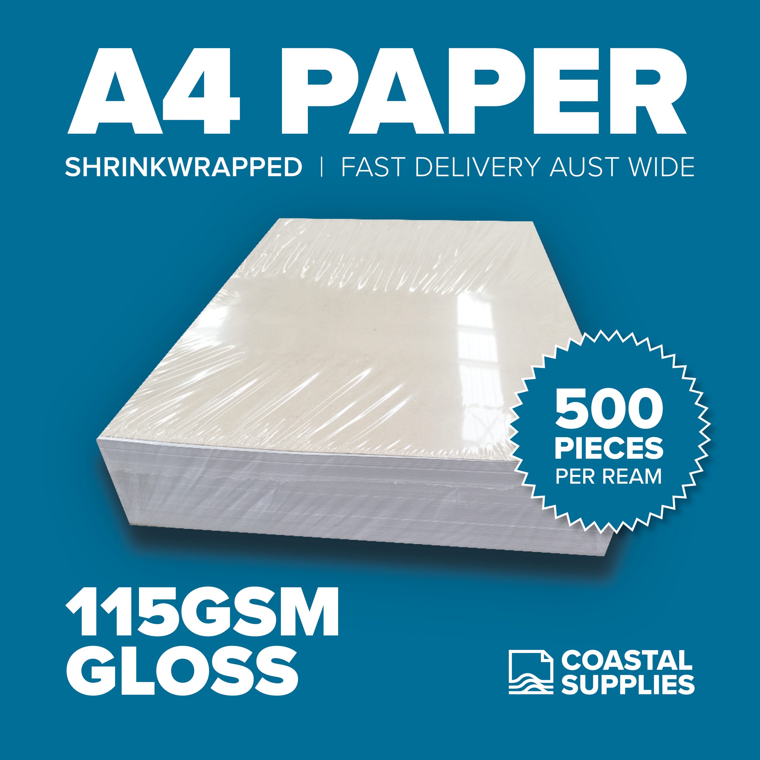 115gsm Gloss A4 Paper Coastal Supplies Paper Products